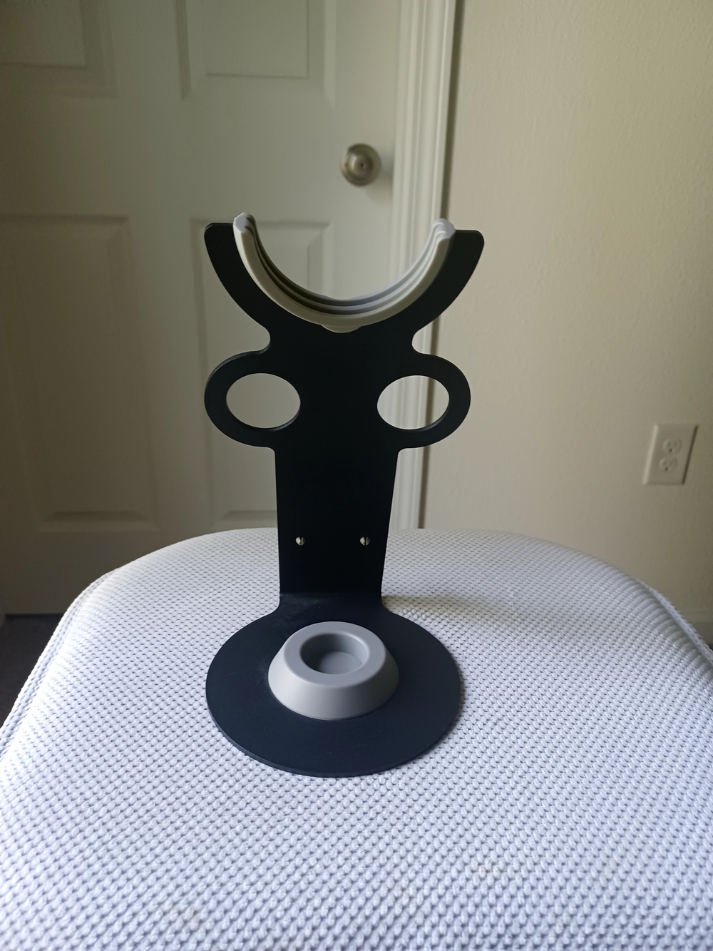 Dyson Hair Dryer Metal Stand In Black with Gray Accents - Picture 3 of 7